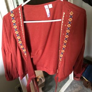 Francescas Aztec cropped shirt